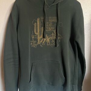 Tin Haul Wild West Hoodie - Olive Green